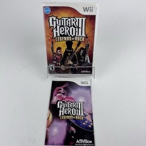Guitar Hero III: Legends of Rock - Nintendo Wii - CASE & MANUAL ONLY